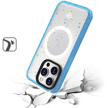 For iPhone 15 PLUS Case Magnet Charging Iridescent Spot Cover + 2 Tempered Glass