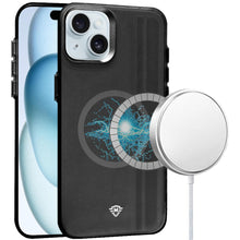 For iPhone 15 PRO Case Magnetic Charging Frosted Raised Bezel + 2 Tempered Glass