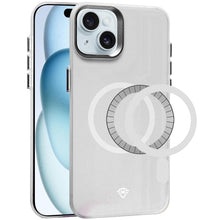 For iPhone 15 Case Magnetic Circle Frosted Cover Raised Bezel + 2 Tempered Glass