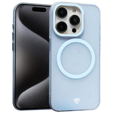 For iPhone 15 Case Magnetic Circle Frosted Hybrid Phone Cover + 2 Tempered Glass