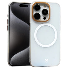 For iPhone 15 PLUS Case Magnetic Charging Frosted Hybrid Cover +2 Tempered Glass