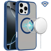 For iPhone 16 Pro 6.3in Case Rugged Magnetic Circle Smooth-Touch +Tempered Glass