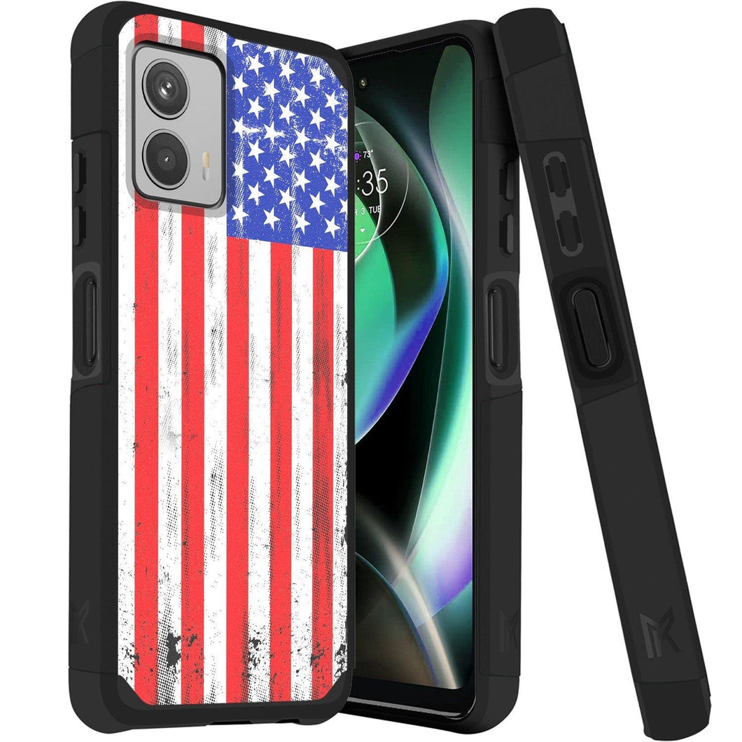 For Motorola Moto G 5G (2023) Tough Strong ShockProof MetKase Hybrid Case Cover