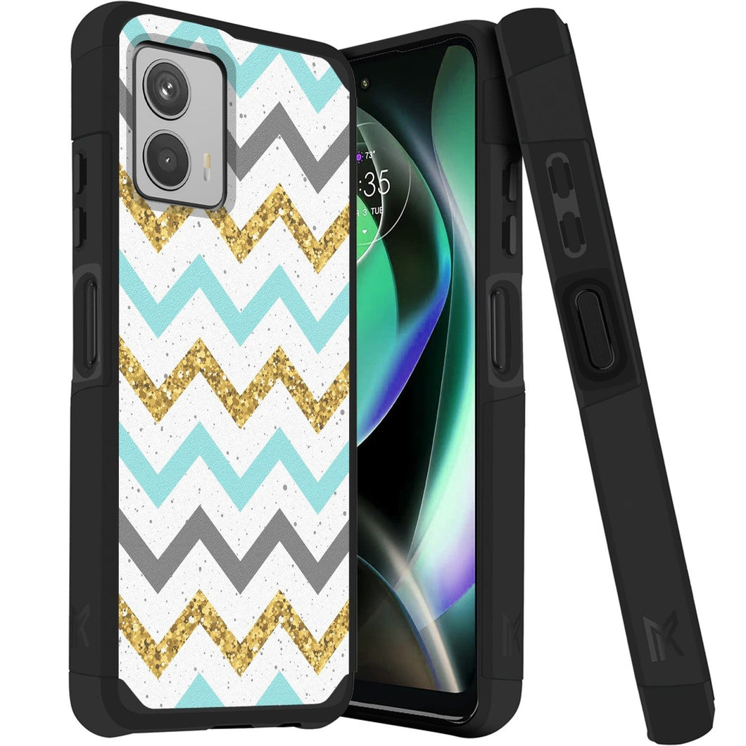 For Motorola Moto G 5G (2023) Tough Strong ShockProof MetKase Hybrid Case Cover