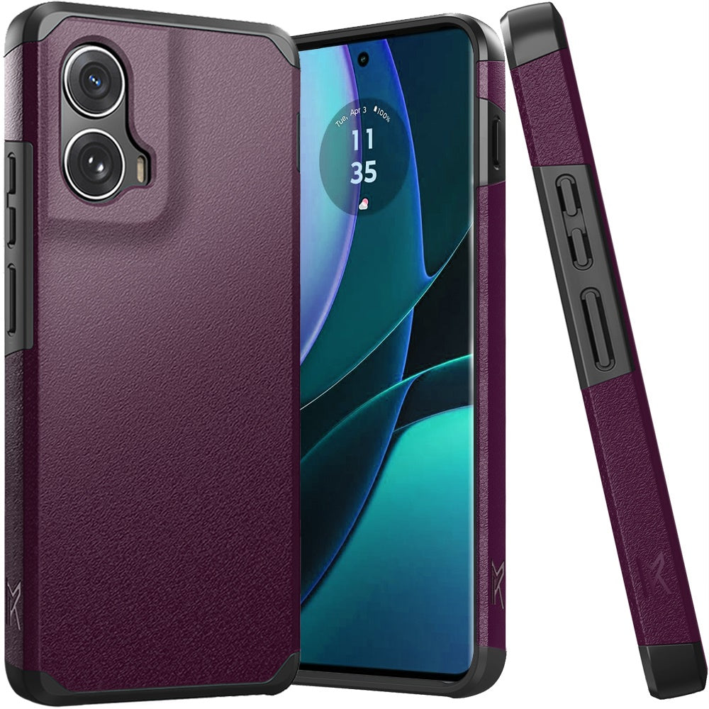 For Motorola Edge 5G (2024) Case Cover Tough Hybrid (Magnet Mount Friendly)