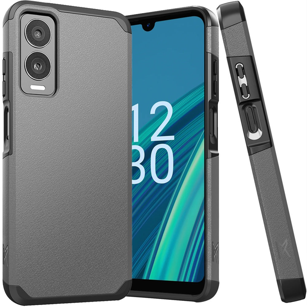 For Cricket Debut S3 Case Cover Tough Hybrid (Magnet Mount Friendly) Protection