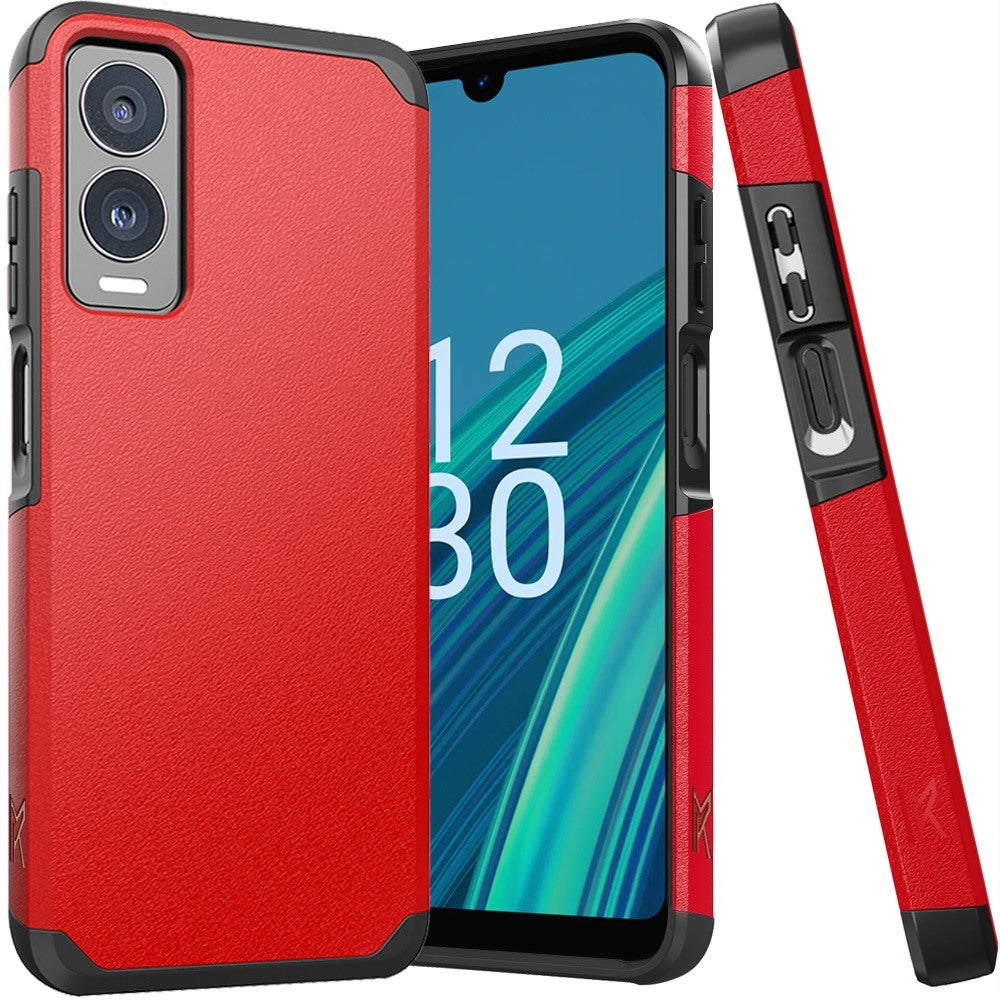 For Cricket Debut S3 Case Cover Tough Hybrid (Magnet Mount Friendly) Protection