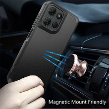 For Motorola Edge 2025 Tough Strong Hybrid (Magnet Mount Friendly) Case Cover