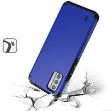 For Nokia c210 Case Cover Tough Hybrid With Ring Stand + Tempered Glass Screen