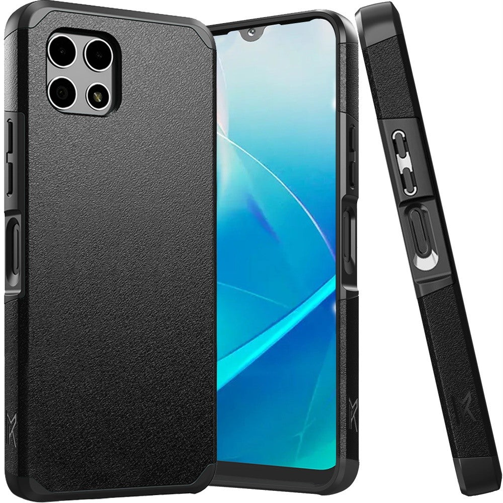 For REVVL 7 5G (2024) Case Cover Tough Strong Hybrid (Magnet Mount Friendly)