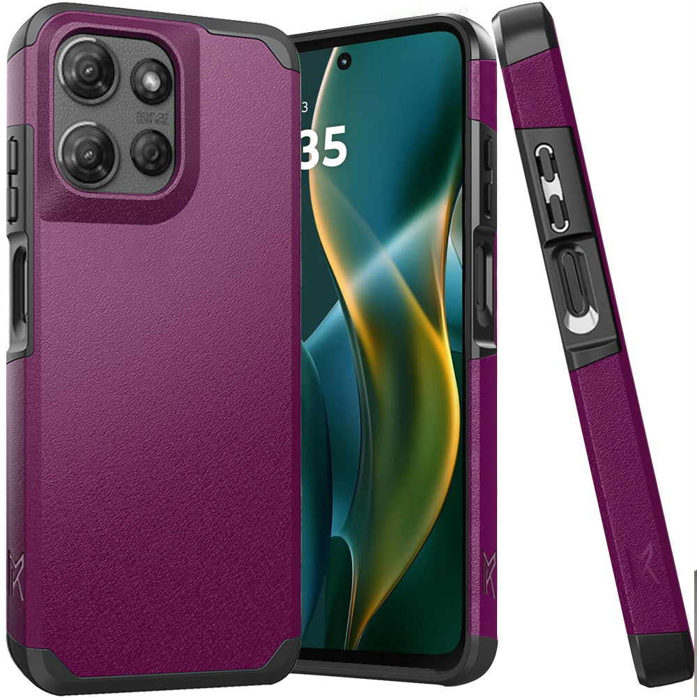 For Moto G Stylus 2025 5G Tough Strong Hybrid (Magnet Mount Friendly) Case Cover