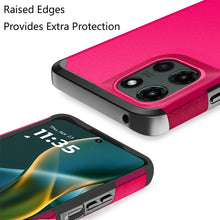 For Moto G Stylus 2025 Case Dual Layer Shockproof Phone Cover + Tempered Glass