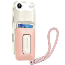 For iPhone Air Case 2x Card Holder with Kickstand and Strap + Tempered Glass