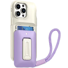For iPhone 13 Pro Max Case Thick Card Holder Cover with Kickstand and Hand Strap