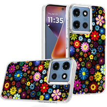 For Moto G 2025 Case Cute In Mold Design w/ Metallic Buttons + Tempered Glass