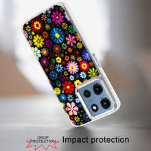 For Moto G 2025 Case Cute In Mold Design w/ Metallic Buttons + Tempered Glass
