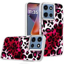 For Moto G 2025 Case Cute In Mold Design w/ Metallic Buttons + Tempered Glass