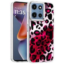 For Moto G 2025 Case Cute In Mold Design w/ Metallic Buttons + Tempered Glass