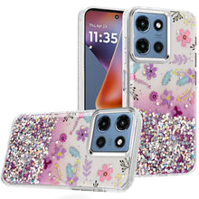 For Moto G 2025 Case Cute In Mold Design w/ Metallic Buttons + Tempered Glass