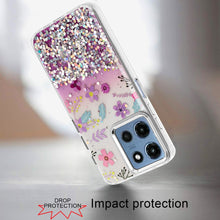 For Moto G 2025 Case Cute In Mold Design w/ Metallic Buttons + Tempered Glass
