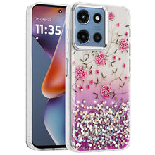 For Moto G 2025 Case Cute In Mold Design w/ Metallic Buttons + Tempered Glass