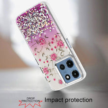 For Moto G 2025 Case Cute In Mold Design w/ Metallic Buttons + Tempered Glass