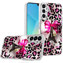For Samsung A16 5G Case Cute In Mold Design w/ Metallic Buttons + Tempered Glass