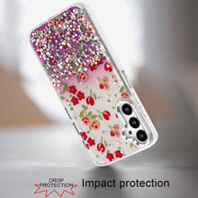 For Samsung A16 5G Case Cute In Mold Design w/ Metallic Buttons + Tempered Glass