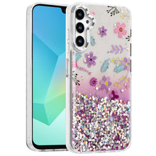 For Samsung A16 5G Case Cute In Mold Design w/ Metallic Buttons + Tempered Glass