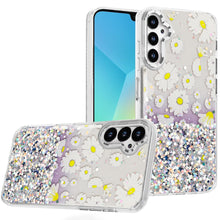 For Samsung A16 5G Case Cute In Mold Design w/ Metallic Buttons + Tempered Glass