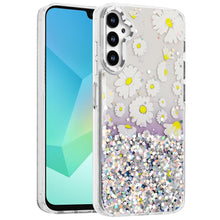 For Samsung A16 5G Case Cute In Mold Design w/ Metallic Buttons + Tempered Glass
