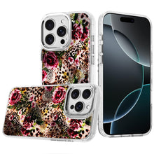 For iPhone 16 PRO MAX Case Cute In Mold Design Metallic Buttons + Tempered Glass