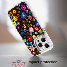 For iPhone 16 PRO MAX Case Cute In Mold Design Metallic Buttons + Tempered Glass