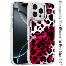 For iPhone 16 PRO MAX Case Cute In Mold Design Metallic Buttons + Tempered Glass