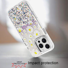 For iPhone 16 PRO MAX Case Cute In Mold Design Metallic Buttons + Tempered Glass