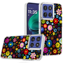For Moto G Stylus 2025 Case Cute Design with Metallic Buttons + Tempered Glass