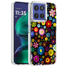 For Moto G Stylus 2025 Case Cute Design with Metallic Buttons + Tempered Glass