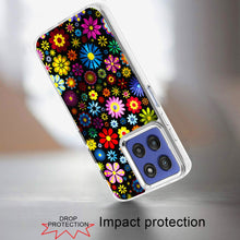 For Moto G Stylus 2025 Case Cute Design with Metallic Buttons + Tempered Glass