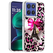 For Moto G Stylus 2025 Case Cute Design with Metallic Buttons + Tempered Glass