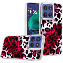 For Moto G Stylus 2025 Case Cute Design with Metallic Buttons + Tempered Glass