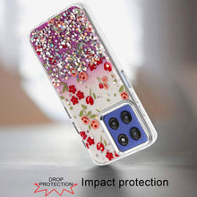 For Moto G Stylus 2025 Case Cute Design with Metallic Buttons + Tempered Glass