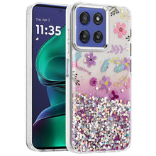 For Moto G Stylus 2025 Case Cute Design with Metallic Buttons + Tempered Glass