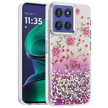 For Moto G Stylus 2025 Case Cute Design with Metallic Buttons + Tempered Glass