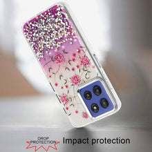 For Moto G Stylus 2025 Case Cute Design with Metallic Buttons + Tempered Glass