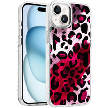 For iPhone 15 Case Cute In Mold Design w/ Metallic Buttons + 2 Tempered Glass