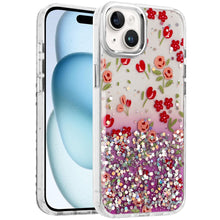 For iPhone 15 Case Cute In Mold Design w/ Metallic Buttons + 2 Tempered Glass