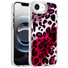 For iPhone 16e Case Cute In Mold Design with Metallic Buttons + Tempered Glass