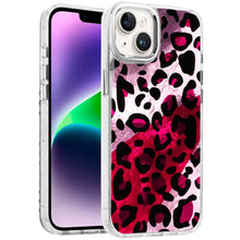 For iPhone 13/14 Case Cute In Mold Design w/ Metallic Buttons + Tempered Glass
