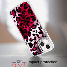 For iPhone 13/14 Case Cute In Mold Design w/ Metallic Buttons + Tempered Glass