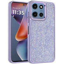 For Moto G 2025/2026/G Play 2026 Case Full Shimmer Crystal Bling +Tempered Glass